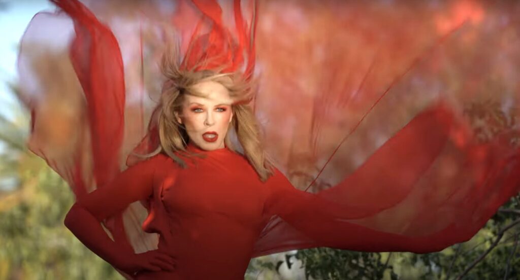 Kylie Minogue in Padam Padam music video