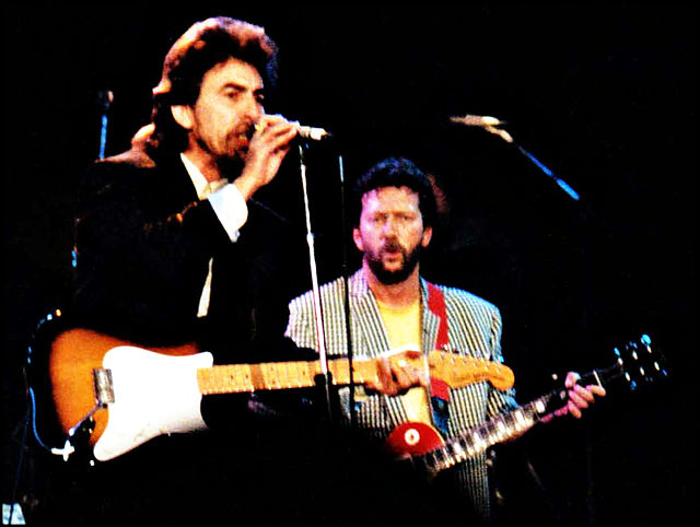 George Harrison and Eric Clapton