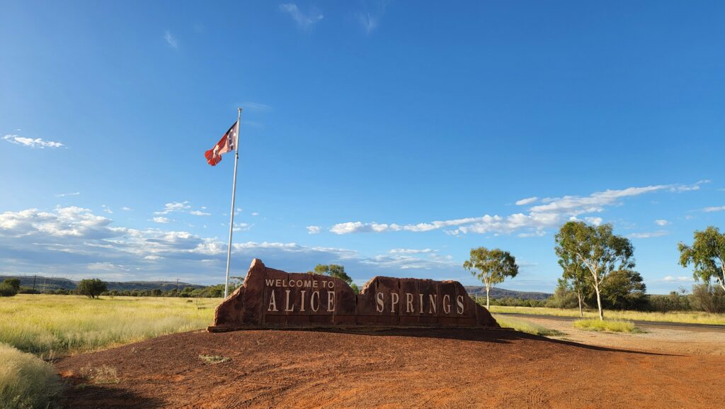 Alice Springs sign